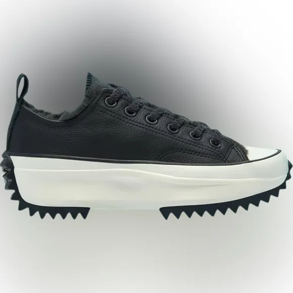 Converse Run Star Hike Low Cozy Club Almost Black Shoes Size mens 9.5 womens 11