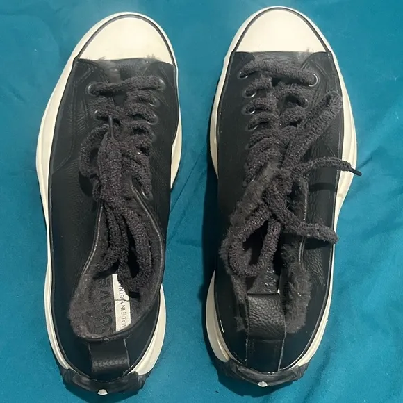 Converse Run Star Hike Low Cozy Club Almost Black Shoes Size mens 9.5 womens 11