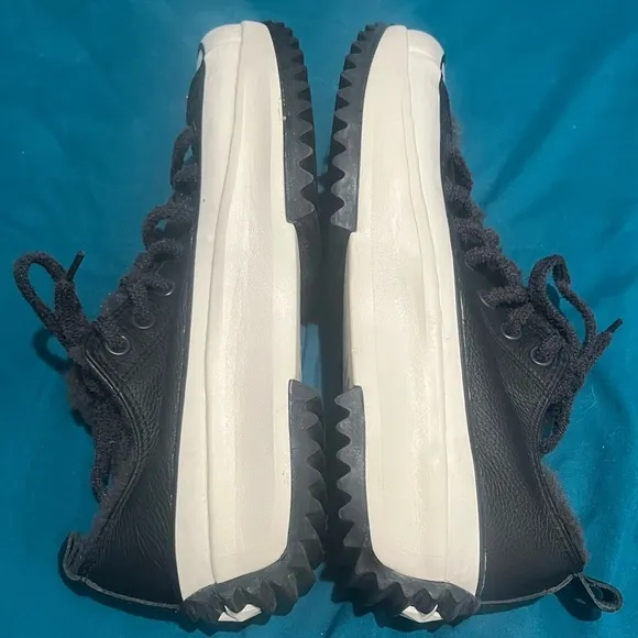 Converse Run Star Hike Low Cozy Club Almost Black Shoes Size mens 9.5 womens 11
