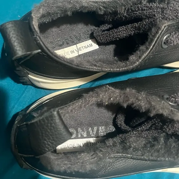 Converse Run Star Hike Low Cozy Club Almost Black Shoes Size mens 9.5 womens 11