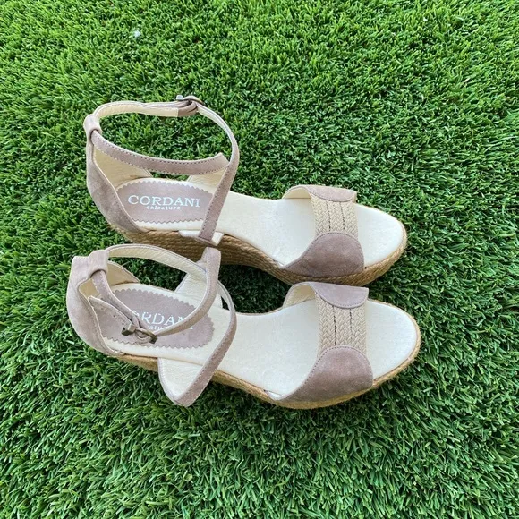 Cordani Women's Tan Wedge Sandals