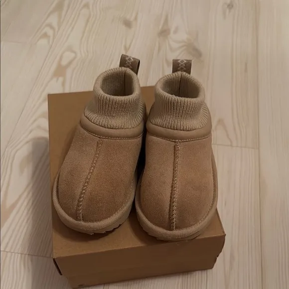 Cozy Tan Kids Shoes
