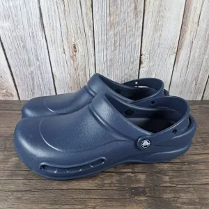 Crocs Bistro Work Slip On Clog Men's Sz 12 Navy (NWOB)