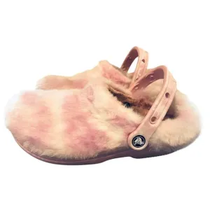 Crocs Clasic Fur Sure Slip On Clogs Shoes Multicolor Pastel M-5 W 7
