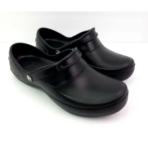 Crocs Mercy Womens Size 10 Black Slip On Slip Resistant Work Clog Shoes