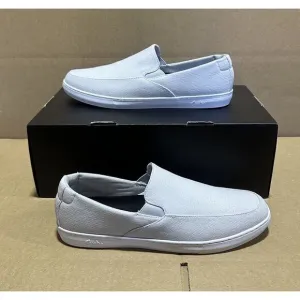Cuater Travis Matthews Golf Phenom Slip On Shoes Woven Micro Chip Grey Sz 10