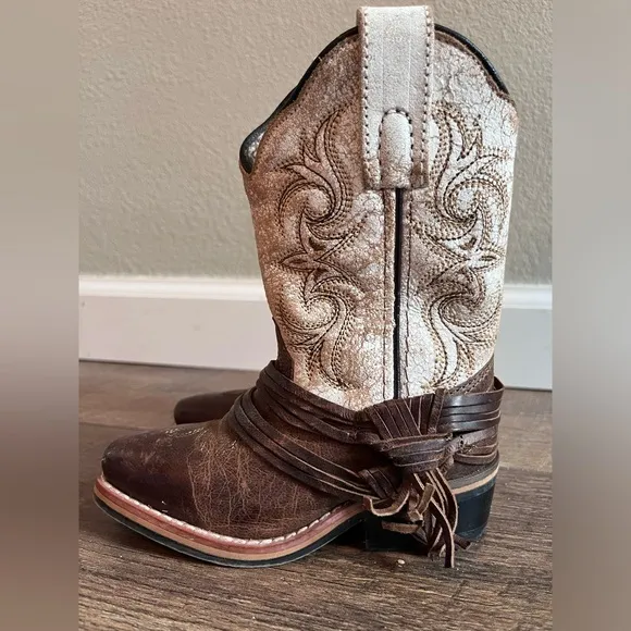 Dan Post‎ Lil Myra Brown And White Western Boots DPC2911 size 8.5