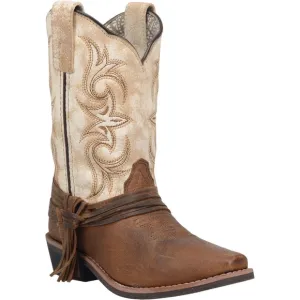 Dan Post‎ Lil Myra Brown And White Western Boots DPC2911 size 8.5
