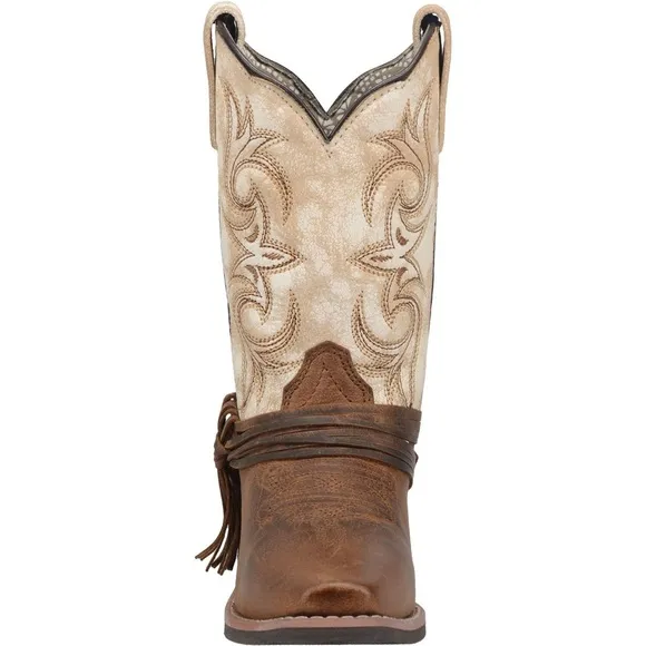 Dan Post‎ Lil Myra Brown And White Western Boots DPC2911 size 8.5