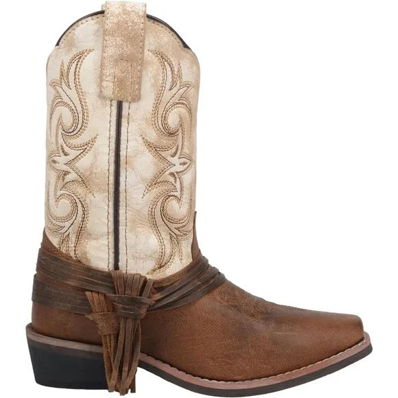 Dan Post‎ Lil Myra Brown And White Western Boots DPC2911 size 8.5