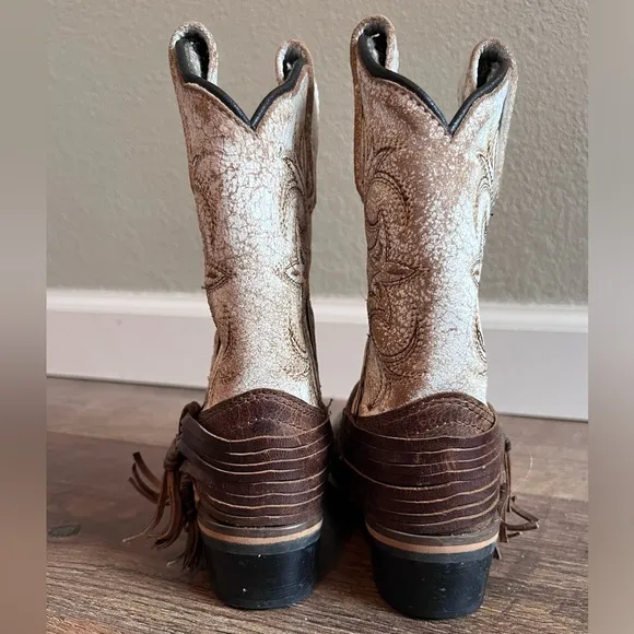 Dan Post‎ Lil Myra Brown And White Western Boots DPC2911 size 8.5