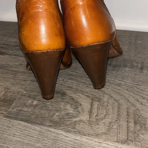Dan Post Womens Heeled Western Cowgirl Boots 4131 Sz 6 Made In Spain 70s Vintage
