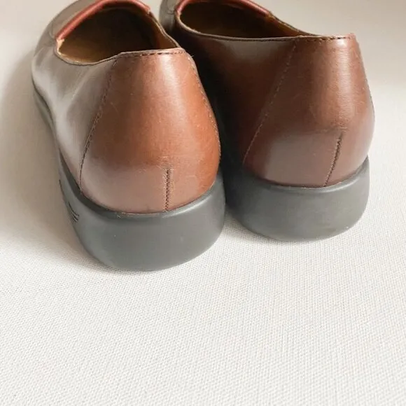 Dansko Brown Leather Classic Slip on Loafers 40