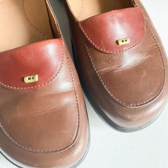 Dansko Brown Leather Classic Slip on Loafers 40