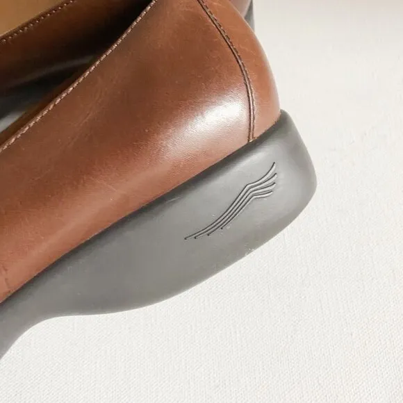 Dansko Brown Leather Classic Slip on Loafers 40