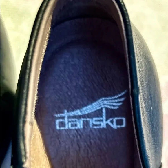 Dansko Raina Burnished Nubuck Black Leather Ankle Boots Size EU 40 US 9.…