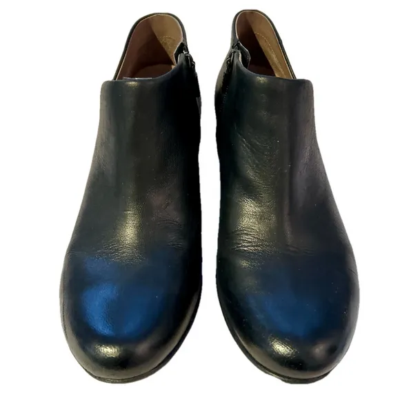 Dansko Raina Burnished Nubuck Black Leather Ankle Boots Size EU 40 US 9.…