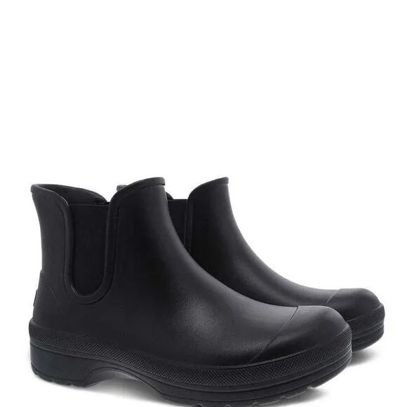 Dansko Womens EVA Molded Karmel Pull-On Ankle Rain Boots Black Size EU 38,US 7.5