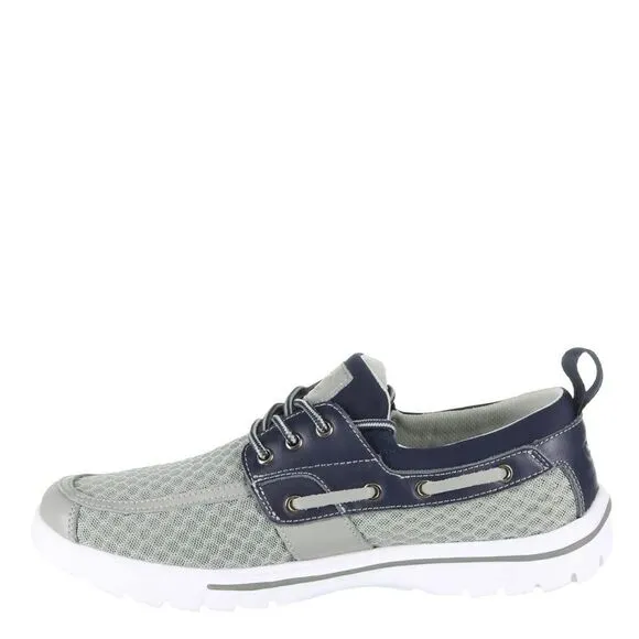 Del Marina 3-01 Skuze men’s boat shoes size 11.5 gray navy mesh