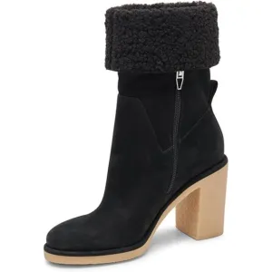 Dolce Vita Women's Caddie Plush Fashion Boot Size 6.5 M, Black