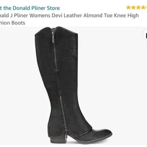 Donald J Pliner Devi Leather Almond Toe Knee High Fashion Boots‎ NWOT, size 6