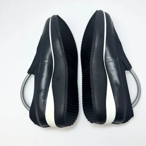 Donald Pliner Lizzee‎ Slip On Platform Sneaker Shoes Black Size 7.5