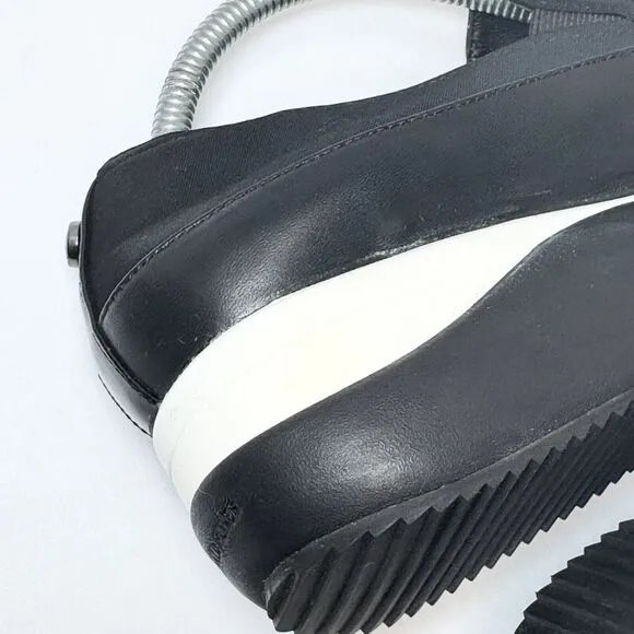 Donald Pliner Lizzee‎ Slip On Platform Sneaker Shoes Black Size 7.5