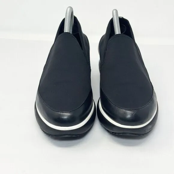 Donald Pliner Lizzee‎ Slip On Platform Sneaker Shoes Black Size 7.5