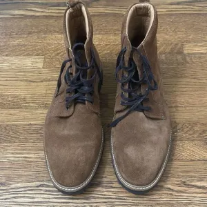 Donald Pliner Mens Brown James Leather Suede Lace-Up Ankle Boot Size 10.5M