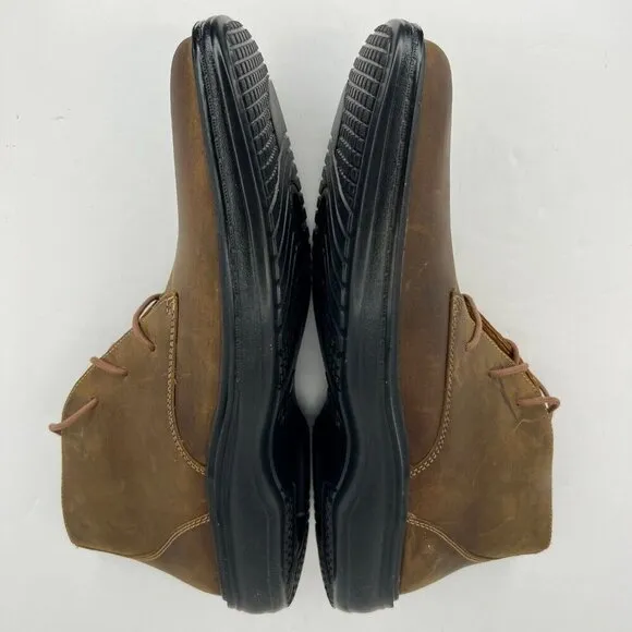 Dr. Comfort Mens 7920 Ruk Brown Leather Lace Up Ankle Size 9.5 M Chukka Boots