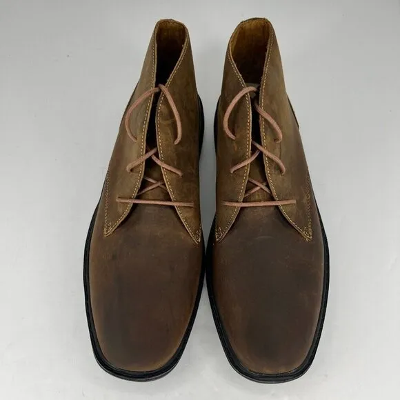 Dr. Comfort Mens 7920 Ruk Brown Leather Lace Up Ankle Size 9.5 M Chukka Boots