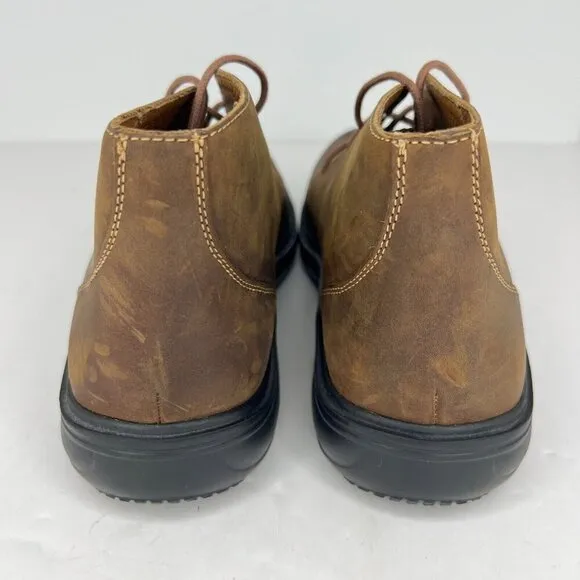 Dr. Comfort Mens 7920 Ruk Brown Leather Lace Up Ankle Size 9.5 M Chukka Boots