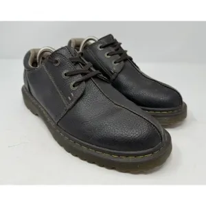 Dr Marten Shoes Marchant Mens 11 Doc Brown Leather Oxford Work Boots‎ Low Y2k