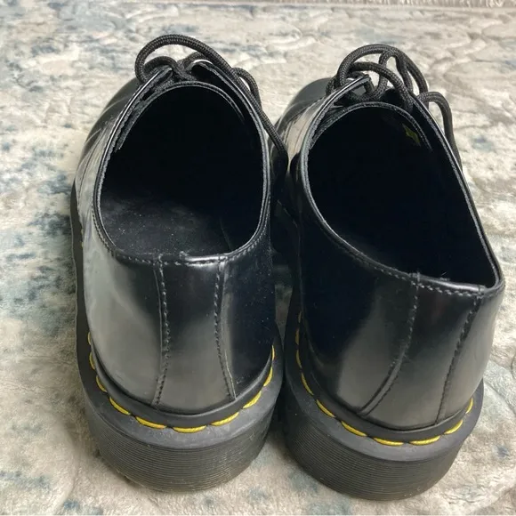 Dr. Martens 3 Eye Oxford Women’s Black Leather Shoes Sz 9 Men’s 8