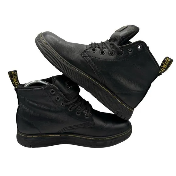 Dr. Martens Amwell Safety Boots Men’s 5 Women’s 6 Black Leather Slip Resistant