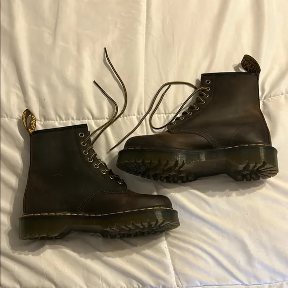 Dr. Martens BEX Brown Leather Boots