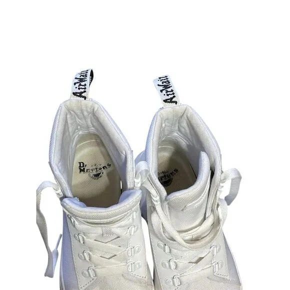 Dr. Martens Combs Women's White Combat Boots Size 8