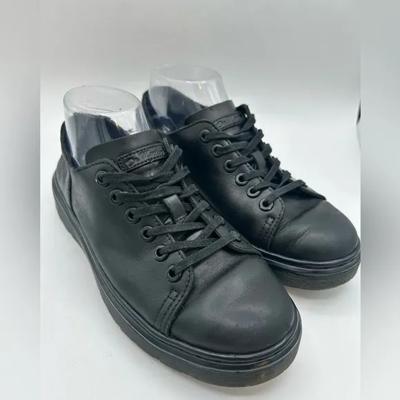 Dr. Martens Docs Dante 6 Eye Leather Shoes in Black Sneaker, Grunge Y2K men’s 6