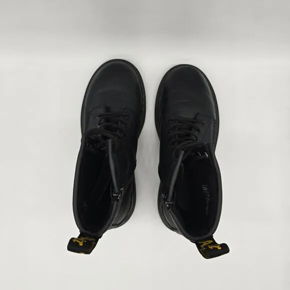 Dr. Martens Kids' Leather Combat Ankle Boots Outdoor Streetwear Black Size 3