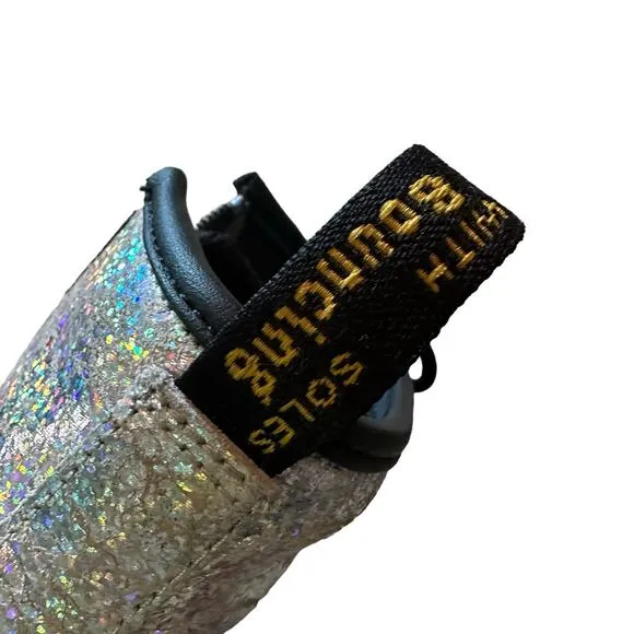 Dr. Martens | Kids Size 10 Youth Silver Cosmic Glitter