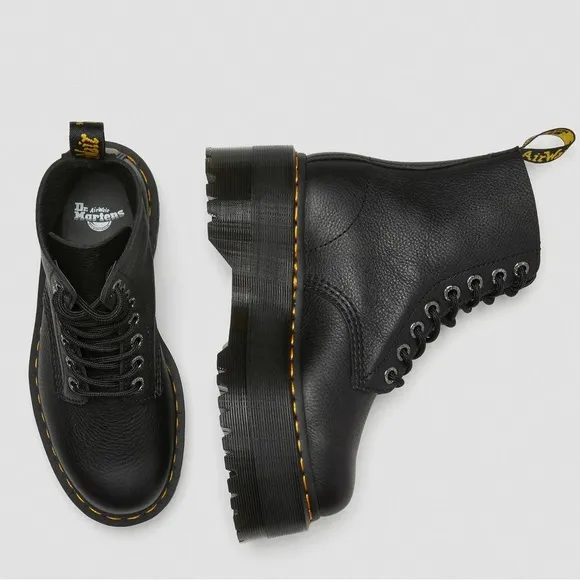 Dr. Martens Pascal Max Black Leather Platform Boots New size 7 Women’s Airwair