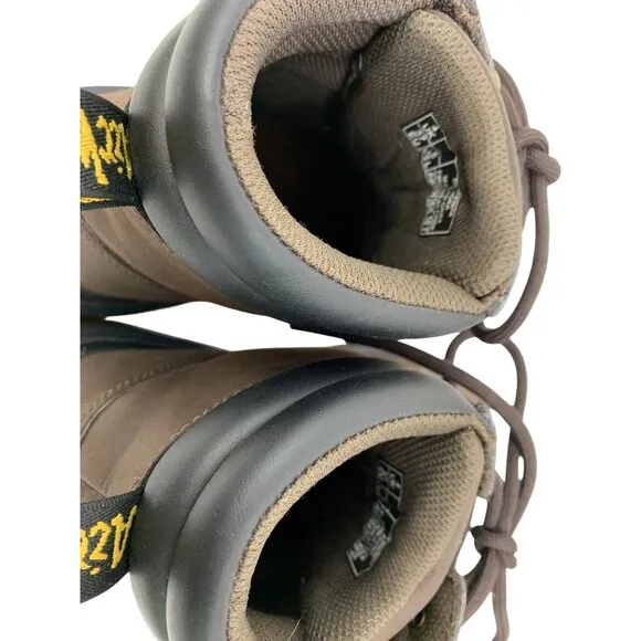 Dr. Martens Sz 6 Womens Faora Brown Leather Lace-Up Hiking Ankle Boots EUC 8358