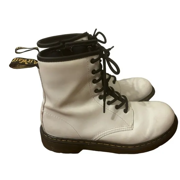 Dr. Martens Youth 1460 Softy T Leather Lace Up Boots Size 6W/5M