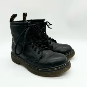 Dr. Martens1460 Kids Smooth Leather Lace Up Boots Black Size 13
