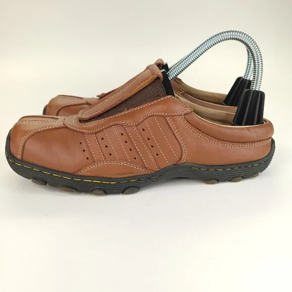 Dr Martins Shoes Womens US 7 Eu 38 Brown Leather Mule Comfort Work Nurse Career‎