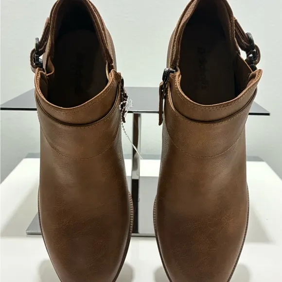 Dr. Scholl's Kickstart WesternBooties Women's Brown StackedBlock Heel ZPO756