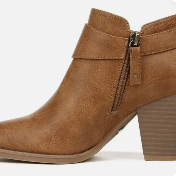 Dr. Scholl's Kickstart WesternBooties Women's Brown StackedBlock Heel ZPO756