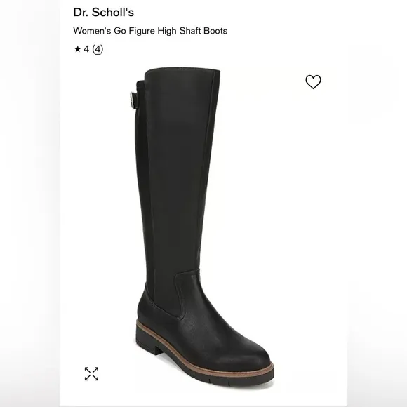 Dr Scholl’s Women's Go Figure High Shaft Boots black size 7