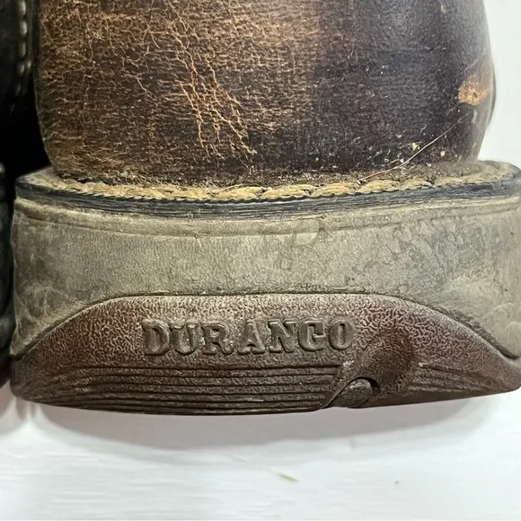 Durango Rebel Mens Saddle Up WTP Steel Toe Western Work Boots DB019 size 9.5 M