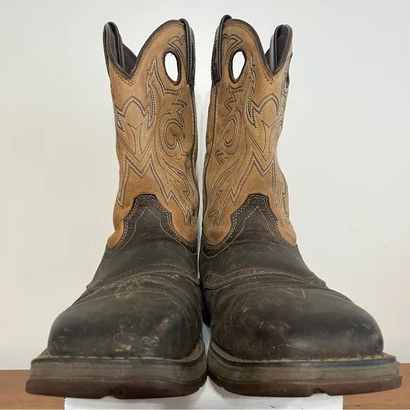 Durango Rebel Mens Saddle Up WTP Steel Toe Western Work Boots DB019 size 9.5 M